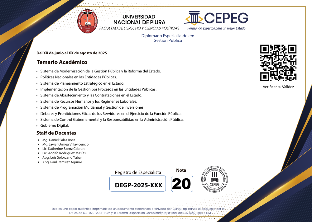 Certificado - Reverso